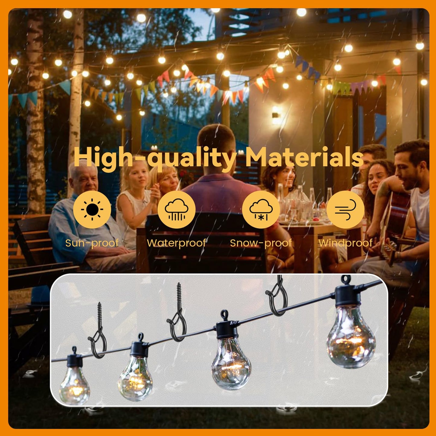 TAIHUIMY 24 Pack Screw Hook Q-Hanger Hooks for Outdoor String Lights, Hanging Eye Iron Hooks Christmas Rope Clips, Wall Wood Cabinet Ceiling for Light Plants Wind Chimes
